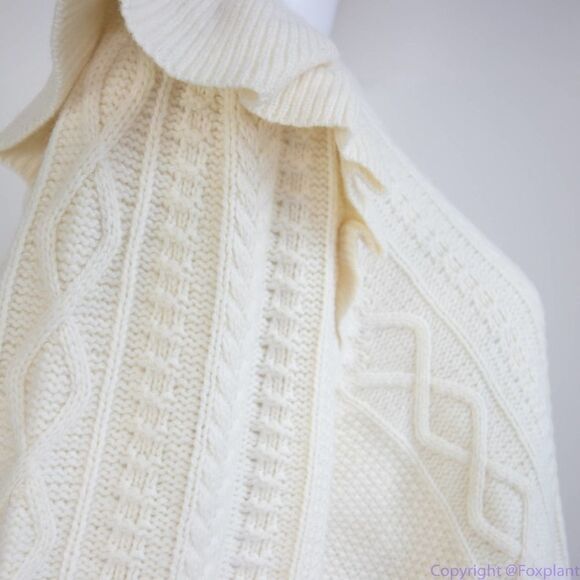 Madewell Hollydene Ruffle-Shoulder Pullover Sweater, women's size XXL - Picture 12 of 16